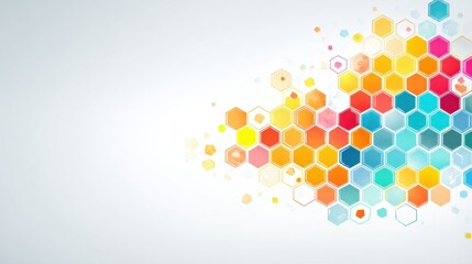 Explore Beekeeping Education With Modern Design Featuring Honeycomb Patterns and Abstract Visuals to Symbolize Knowledge and Structure in Agriculture