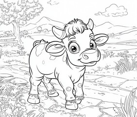Creative Cow Coloring Pages to Spark Imagination in Kids
