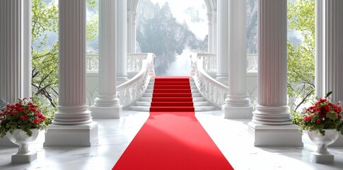 Step into a world of royalty and sophistication with this magnificent setup.