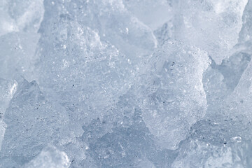 Obraz premium Macro Texture of Crushed Pure Ice Cubes