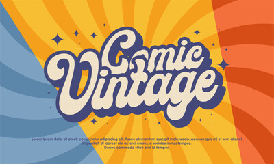 Comic vintage classic background art