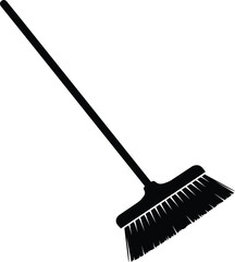 Stylish Black Broom for Home Cleaning Tasks