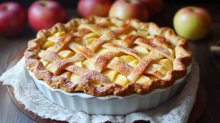 Torta di Mele - Apple Pie: A classic apple pie with tender apples and a flaky golden crust.