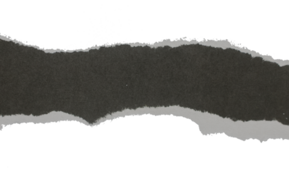 Black & White Painted Ripped Paper Piece