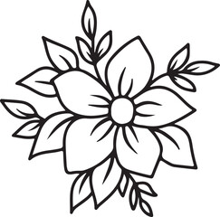 vector illustration of a flower