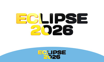 Logo pour l'&eacute;clipse solaire d'ao&ucirc;t 2026 en Espagne