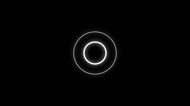 Single circle burst animation. Looping circle burst animation with single to triple rings on transparent background with alpha channel, 4K resolution