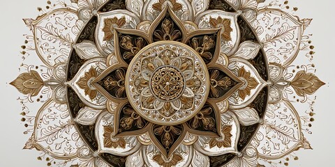 Ornate Mandala Design With Intricate