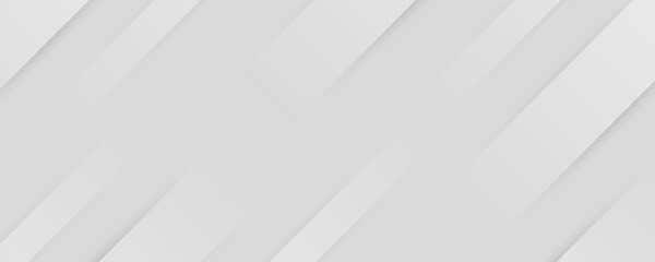 Minimal abstract white background with layered diagonal shapes and soft shadows creating depth and a clean modern look. Subtle gradients and smooth transitions add structure without visual noise.