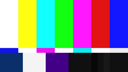 放送休止のカラーバーのイメージ 16:9サイズ 背景素材