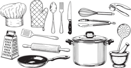 kitchen utensils and tools for cooking and baking