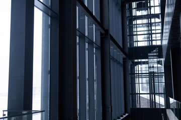 Interior of the new building, industrial style