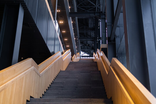 Interior of the new building, industrial style