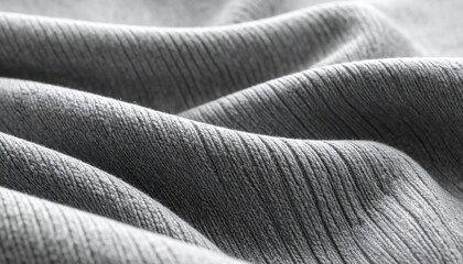 Close-up of softly draped, textured fabric with subtle ridges
