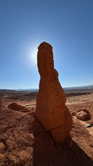 Red mountains of Boguty, Almaty, Kazakhstan