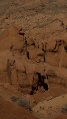 Red mountains of Boguty, Almaty, Kazakhstan