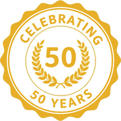 50th Anniversary Celebration Badge Design Concept