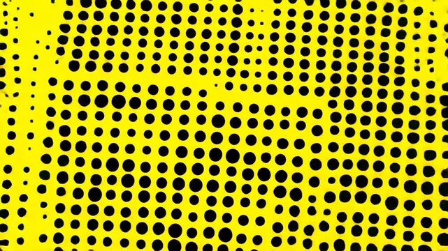 abstract yellow background, black dots