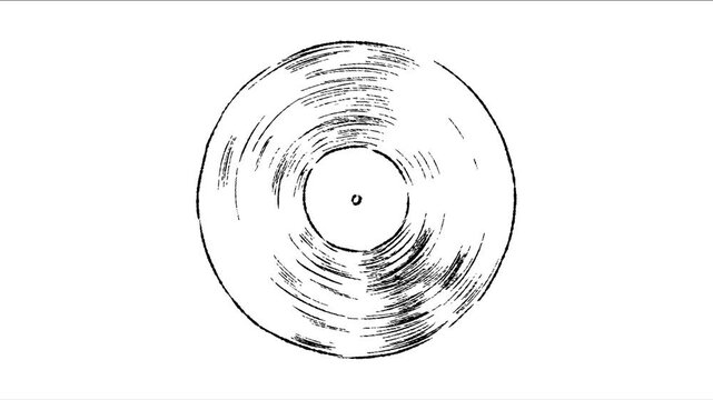 Luxury Golden Sparkle Vinyl Record Loop