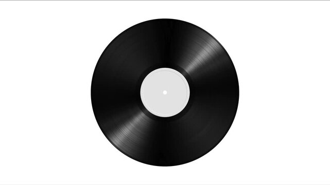Luxury Shiny Metallic Vinyl Record Animation Background