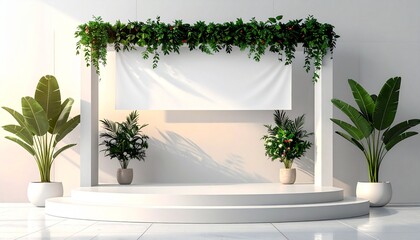 A festive Christmas tree and window with flowers create an elegant home interior featuring a floral bouquet arrangement in a vase and candle light decor for a celebration event