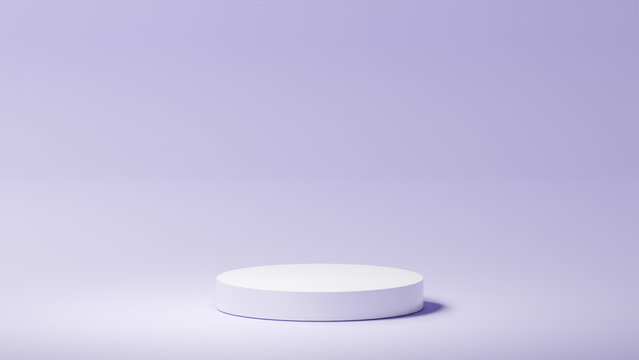 horizontal soft purple background, isolated white rounded base, soft purple color palette, product placement, background color palette
