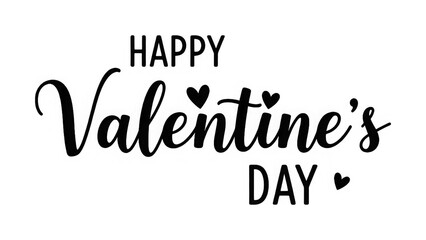Obraz premium Happy valentines day greeting card with hearts on transparent background