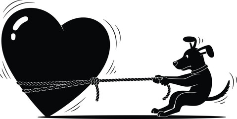 Black vector illustration of a man silhouette with a gun and fishing gear designed as a modern sport icon art