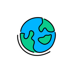 Flat world book day illustration 