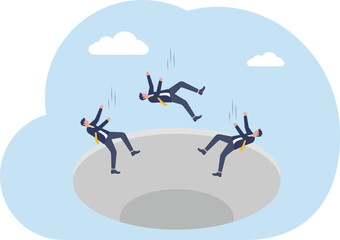 Illustrating of business activities and technology,