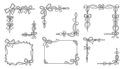 set of decorative frames