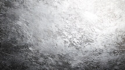 Textured, abstract, monochrome surface with light from a top corner