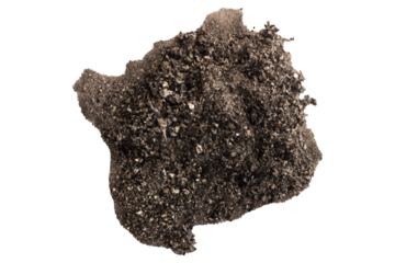 ash isolated on a white background