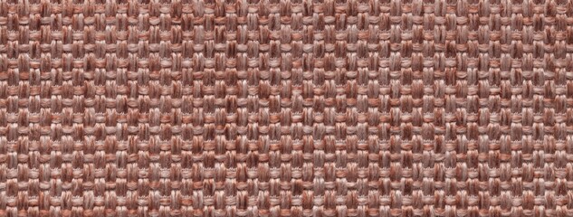 Light brown woven textile macro texture background. Knitted fabric pattern for material design and backdrop