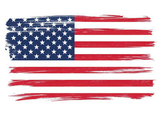Obraz premium Hand-drawn american flag