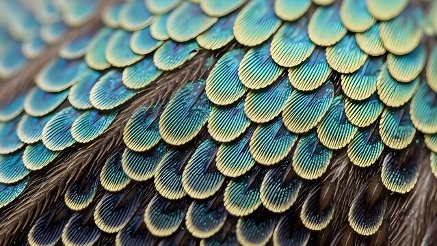 Macro view of butterfly wing scales in laboratory setting emphasizing micro-scale structure
