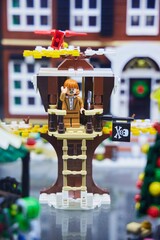 Naklejka premium Moscow, Russia. - June 23, 2025: Lego construction kit, old models. Collection of the famous toy series