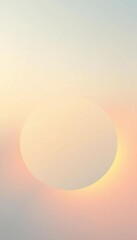 A serene, pastel gradient transforms into a circular flow of directional pie chart segments,  phases,  simple