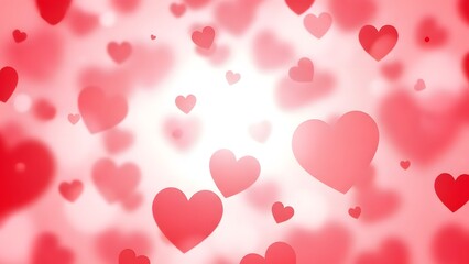 Happy valentine's day wishes with beautiful red hearts background