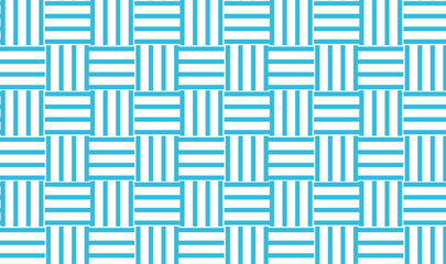 Seamless Light Blue and White Woven Basketweave Pattern Background &ndash; Fresh Interlaced Stripes Texture for Modern Designs, seamless pattern. 
