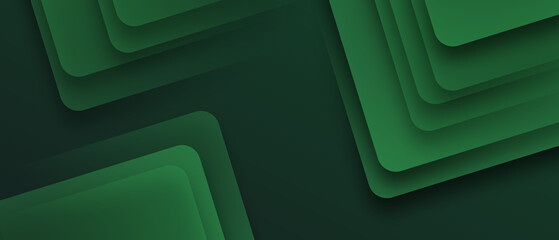 green abstract gradient shapes background