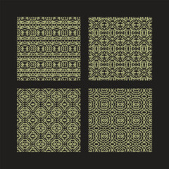 Traditional African Inspired Geometric Pattern for Fabric Print