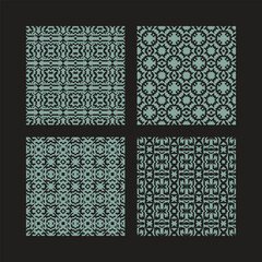 Traditional African Inspired Geometric Pattern for Fabric Print