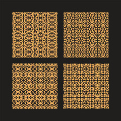 Traditional African Inspired Geometric Pattern for Fabric Print
