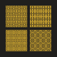 Traditional African Inspired Geometric Pattern for Fabric Print