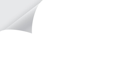 Minimalist Curled Paper Corner Overlay with Colorful Stripes &ndash; Page Curl Effect  Background for Modern Designs, Corner paper page, sheet sticker curl, rolled fold