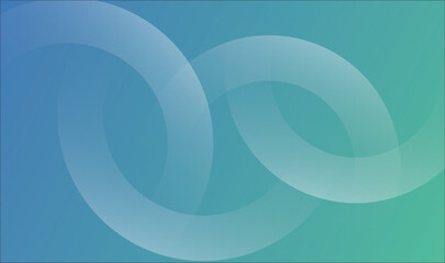 Calming Teal Blue Gradient Abstract Background with Interlocking Circular Rings and Soft Overlaps, abstract background. overlapping circles.
