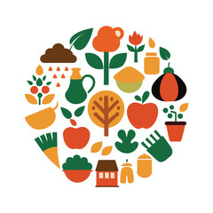 fruit and vegetable icons