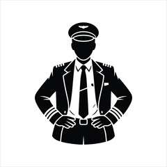 vector illustration of a pilot © avi