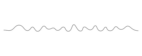 Wavy line pattern on white background for design and decoration
